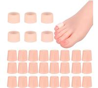 SDXCJY Lot de 30 sacs à chaussures en silicone pour petits orteils, coussinets de protection en caoutchouc souple pour petits orteils, 30 pièces