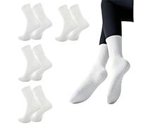 SDXCJY Lot de 4 paires de chaussettes de yoga antidérapantes pour femme, confortables, respirantes, idéales pour le yoga, le pilates, le ballet, la gym, la danse, l'entraînement, chaussettes
