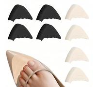 SDXCJY Lot de 8 paires de coussinets en éponge souple réglables pour chaussures trop grandes - Unisexe - Respirant et doux - Taille unique pour homme et femme (8 paires, taille unique)
