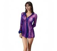 SDXCJY Sous-vêtements Sexy et Lingerie pour Femme - Chemisier Transparent, Nuisette avec Haut en Maille - Chemise de Nuit de Mariée