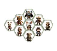 SDYAR Lot de 9 petites étagères murales autocollantes de 15,2 cm pour collection Funko Pop rebord d'affichage pour décoration chambre à coucher salon