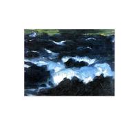 SDYSKKUG Emil Nolde Tableau. Célèbre Impressions sur Toile Abstraite Peinture Reproduction. Mer VI. Moderne Affiche Décoration 42x30cm Sans Cadre