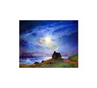 SDYSKKUG Ferdinand du Puigaudeau Tableau sur Toile. Célèbre Peinture Impression sur Toile. Cabine. Paysage Affiche Moderne. Reproductions 63x50cm Sans Cadre