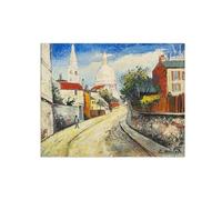 SDYSKKUG Impression sur Toile. Élisée Maclet Célèbre Tableau. Montmartre. D'art Affiche Décoration Chambre. Reproductions 100x80cm Sans Cadre