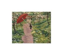 SDYSKKUG Impression sur Toile. Élisée Maclet Célèbre Tableau. Rue de Montmartre 4. D'art Affiche Décoration Chambre. Reproductions 95x80cm Sans Cadre