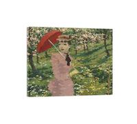 SDYSKKUG Impression sur Toile. Élisée Maclet Célèbre Tableau. Rue de Montmartre 4. D'art Affiche Décoration Chambre. Reproductions 85x70cm Cadre Intérieur