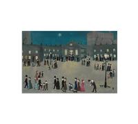 SDYSKKUG Impression sur Toile. Helen Bradley Célèbre Tableau. Rentrez chez vous dimanche soir. D'art Mural Affiche Décoration Chambre. Reproductions 105x70cm Sans Cadre