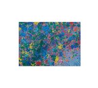 SDYSKKUG Walasse Ting Impression sur Toile. Mon jardin. Célèbre Peinture. D'art Mural Tableau Décoration Salon. Reproductions 100x70cm Sans Cadre