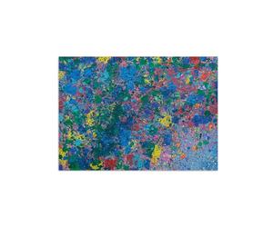 SDYSKKUG Walasse Ting Impression sur Toile. Mon jardin. Célèbre Peinture. D'art Mural Tableau Décoration Salon. Reproductions 55x40cm Sans Cadre