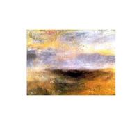 SDYSKKUG William Turner Impression sur Toile. Célèbre Peinture Reproduction. Paysage marin avec Storm. D'art Mural Tableau Decoration Salon 40x30cm Sans Cadre