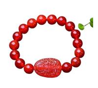 SDyudDS Bracelets, Zodiac Bracelet Natural Gemstone Beaded Adjustable Wealth Talisman Prosperity Jewelry Gifts,12mm(Rabbit-12mm)