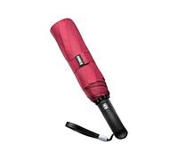 SDyudDS Parapluies, Parapluie Portable Automatique à 10 Baleines, Ouverture/Fermeture, Toile renforcée et Robuste, for Hommes Femmes(Red,Large)