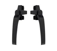 SDyudDS Poignées de fenêtre, Poignée de verrouillage sécurité universelle à levier latéral for fenêtre battant en alliage d'aluminium 38(Black,Left)