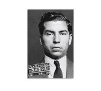 SDYYFF Affiches et impressions 60 * 90cm Senza Cornice Boss del crimine Lucky Luciano Poster retrò e stampe d'arte murale Arredamento moderno per la casa per la camera da letto della famiglia