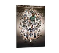 SDYYFF Tableau Toile Decoration 50 * 70cm Senza Cornice Bianconeri Giocatori All-member Sport Tela decorativa Wall Art Soggiorno Poster Camera da letto