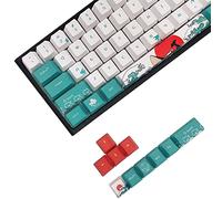 SDYZ Custom Keycaps-Keycaps 60 Percent, Suitable for GK61/GK64/RK61/Anne/GH60 /ALT61 Mechanical Keyboards, 71 Key Set, OEM Profile PBT Key Caps (Coral Sea)