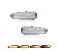 SDZSDAS Clignotants Latéraux Feu De Position Latéral Dynamique À LED Pour Mitsubishi Pour Lancer 2008-2017(Clear Lens)