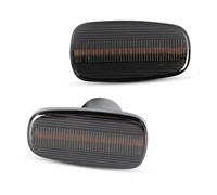 SDZSDAS Clignotants Latéraux Feu Position Latéral À LED Clignotant Pour Toyota Pour Crown Pour Comfort Pour Sedan 1995(Smoked Lens)