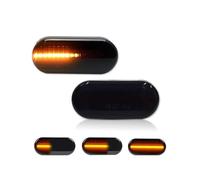 SDZSDAS Clignotants Latéraux Pour VW Pour Jetta Pour MK4 2000-2004 Clignotant Latéral Dynamique Indicateur Lumineux(Smoke Dynamic)