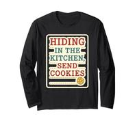 Se Cacher dans la Cuisine, Envoyer Un Amateur de Biscuits Humoristiques de Cuisine Manche Longue
