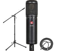 SE ELECTRONICS Micro à condensateur cardioïde à large diaphragme SE2200 avec support antichocs et filtre + microphone Euro Boom + câble XLR