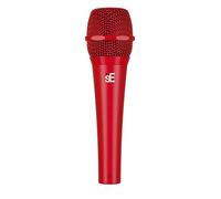 SE ELECTRONICS V7 Microphone dynamique pour chant, discours, enregistrement en studio - Micro main professionnel XLR avec bonnette aluminium supercardioïde pour gain avant larsen, rouge
