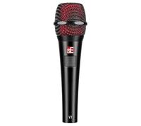 SE Electronics V7 Microphone Dynamique Push-to-Talk pour Chant, Discours, Enregistrement en Studio - Micro Main Professionnel XLR avec bonnette Aluminium supercardioïde pour Gain Avant Larsen