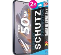 se® Lot de 2 films de protection 3D anti-reflets pour Motorola Edge 50 Neo, 100 % anti-traces de doigts et compatible FaceID, installation facile sans bulles, mat, résistant aux chocs et aux rayures,