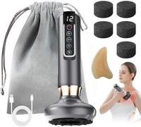 Se+re/ny+a Masseur Anti-Cellulite Électrique,Ventouse Anti Cellulite Electrique,Ventouse Puissante Avec Gua Sha, Chaleur Infrarouge Et Vibration,Raffermit Cuisses Ventre Fesses Peau Lisse (Gris)