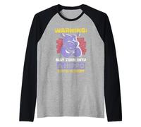Se Transformer en Hippopotame Lorsqu'il A Faim Mignon Hippo Manche Raglan