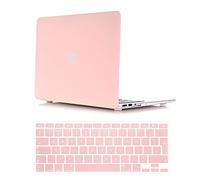 Se7enline Coque solide pour MacBook 33,02 cm/ 38,1 cm au toucher doux satiné avec protège-clavier en silicone Macbook Pro 15" NO CD-ROM (A1398) Rose Quartz(Baby Pink)