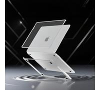 Se7enline Coque transparente ultra fine et légère pour MacBook Air 13,6" M4 M3 M2 2022-2025 A3240/A3113/A2681 - Anti-rayures et anti-traces de doigts - Avec protection de clavier