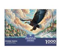 Sea Aigle Striking Waves 1000 Pièces Puzzle Animaux pour Enfants, Défi Jouets, Cadeau, Stimulant, Jeu Éducatif, Qualité Premium 38x26cm/1000pcs