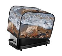 Sea And Shells Housse matelassée pour grille-pain 2 tranches de machine à pain, housse matelassée anti-poussière pour petit appareil électroménager de cuisine