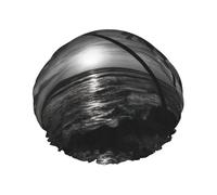 Sea And Tree In The Night Bonnet de douche multi-scènes et multi-usages double couche imperméable et bonnet de cuisine, convient pour adultes, enfants, hommes et femmes.