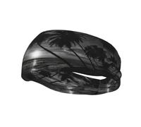 Sea And Tree In The Night Healthy Sports Decorative Fashion Sports Bandeau absorbant la transpiration Bandeau Bonne élasticité Peut être utilisé en toutes saisons, les hommes et les femmes peuvent le