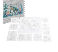 Sea Animal Stencils, Reusable Painting Drawing Template, Creative Mural