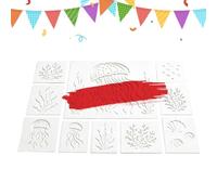 Sea Animal Stencils, Reusable Painting Drawing Template, Creative Mural