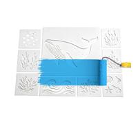 Sea Animal Stencils, Reusable Painting Drawing Template, Creative Mural