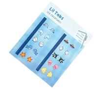 Sea Animal Stickers, Cute Diy Decor, Self Adhesive Labels Fold Over Design, for Diary Pages Schedules Textbooks Planners Study Guides School Stationery Craft Use 10x15cm/3.9x5.9in