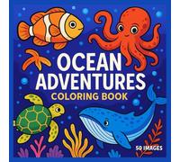 Sea Animals Coloring Book for Kids: Fun and Easy Ocean Animals to Color / Libro para Colorear Animales del Mar: 50 Cute and Simple Illustrations • ... Format • Perfect Activity for Boys and Girls