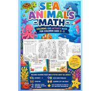 Sea animals - Math - Coloring and activity book for kids ages 3 - 5