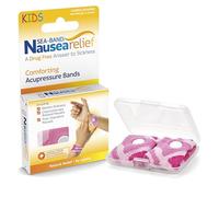 Sea Band Enfants Apaisenausées Paire de Bracelets d'Acupression - Rose | Solution naturelle et sans médicaments, fabriquée au Royaume-Uni, design élégant