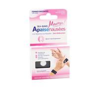 Sea-Band Maman Grossesse Bracelet Anti-Nausées Noir 2 unités