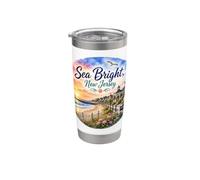 SeA Bright, New Jersey, États-Unis, Shore Beach, Côte des États-Unis Gobelet isotherme en acier inoxydable double paroi