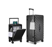 Sea choice Set 2 Valise Rigides Trunk Valise XXL et Cabine Pochette Avant | Grande Capacité, Polycarbonate Bagages, Compartiment sec/humide,Avec Serrure TSA et 4 Roues 360°,Porte-gobelet et Crochet