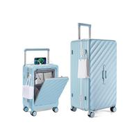 Sea choice Set 2 Valise Rigides Trunk Valise XXL et Cabine Pochette Avant | Grande Capacité, Polycarbonate Bagages, Compartiment sec/humide,Avec Serrure TSA et 4 Roues 360°,Porte-gobelet et Crochet