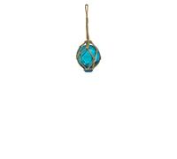 Sea-Club Boule de pêcheur décorative maritime en verre/corde Ø 5 cm Bleu mer