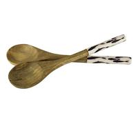 Sea-Club Couverts à salade/cuillères de service en bois de manguier 10 x 30 cm