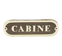 Sea-Club Plaque de porte Cabine en bois et laiton